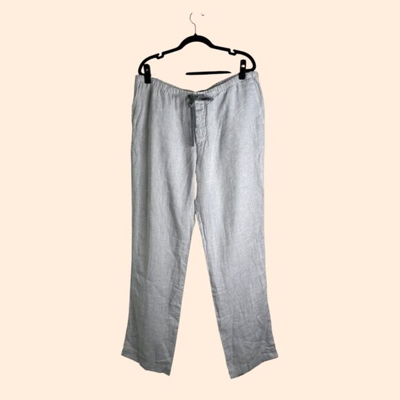 James Perse Linen Gray Pants - Picture 1 of 7